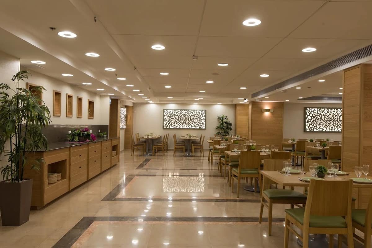 Kosher dining room at Haneviim Boutique — Badatz Eida HaChareidis, Jerusalem