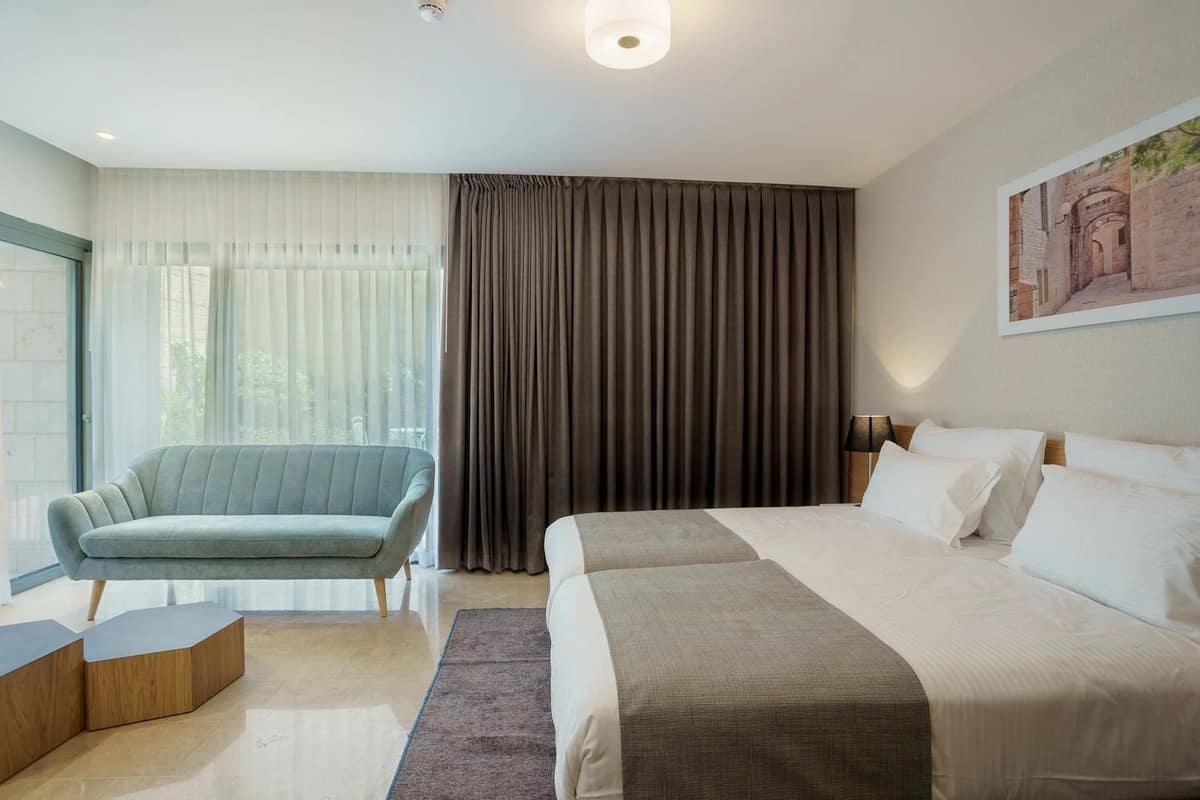 Family guest room at Haneviim Boutique, Jerusalem